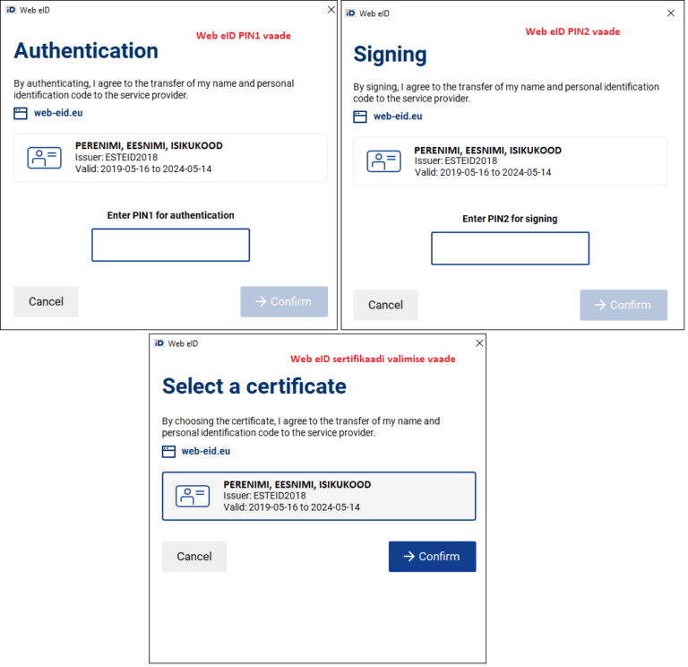 ID-tarkvara värske versioon sai uuendusliku Web eID liidese - ID.ee