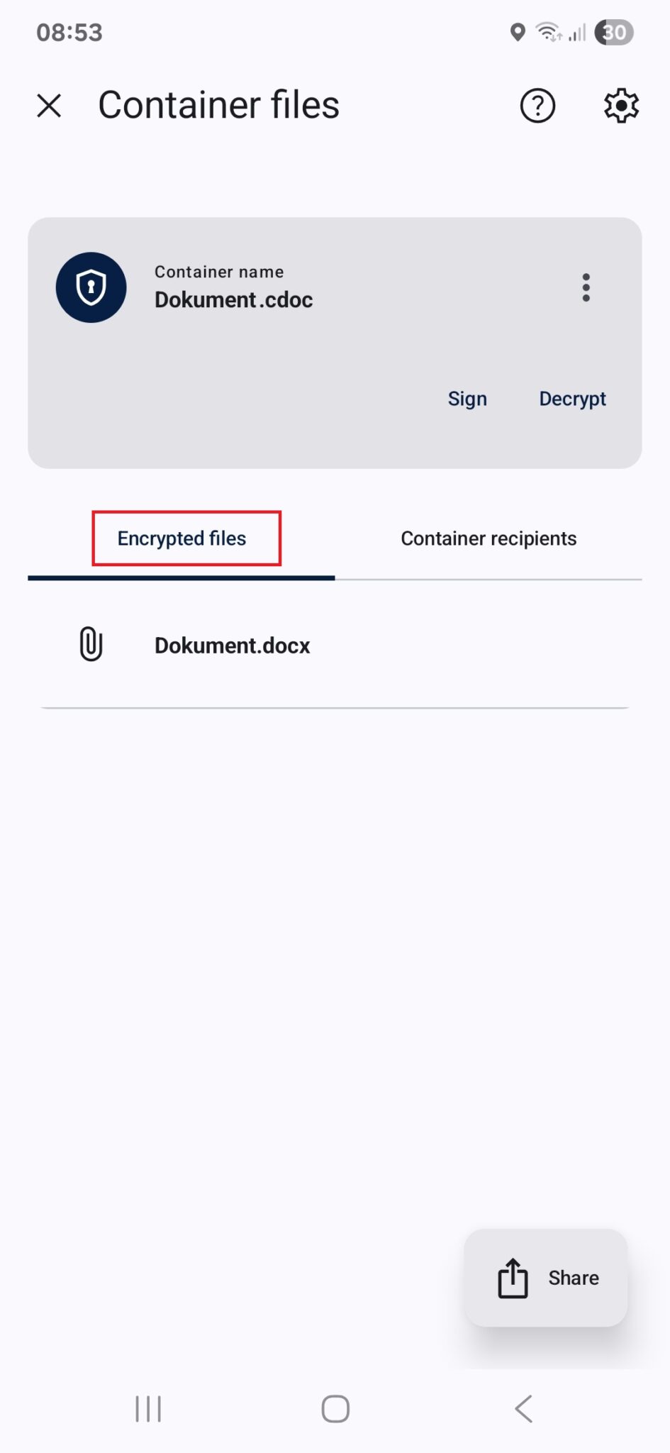 Encryption and decryption of files with RIA DigiDoc - ID.ee